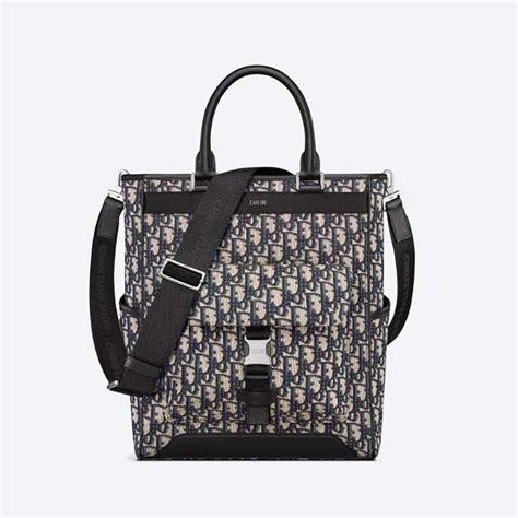 Dior Explorer Tote Bag Beige and Black Dior Oblique Jacquard 